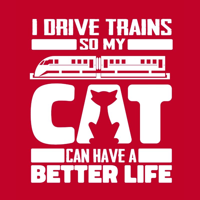 Engine driver train driver cat