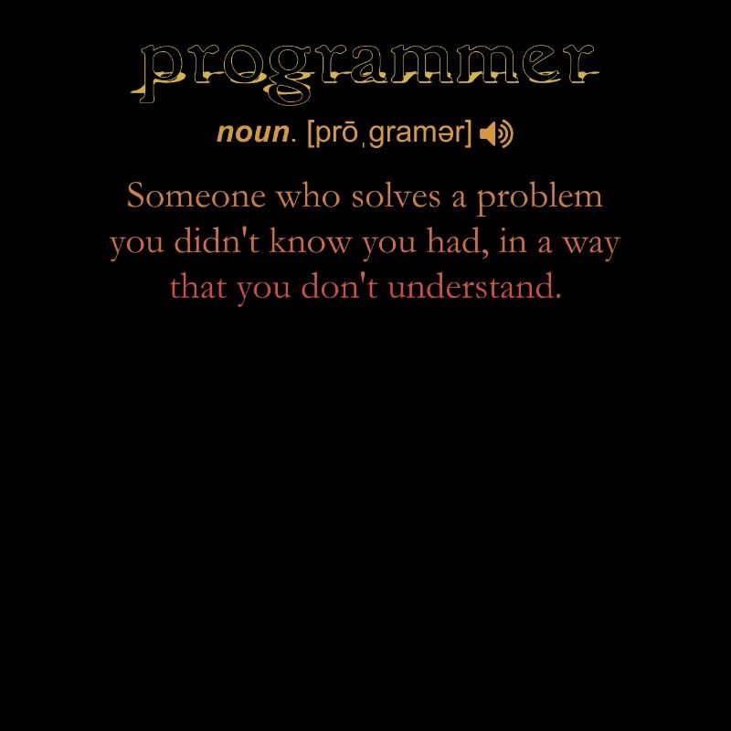 Programmer Funny Definition Coding Humor Vintage