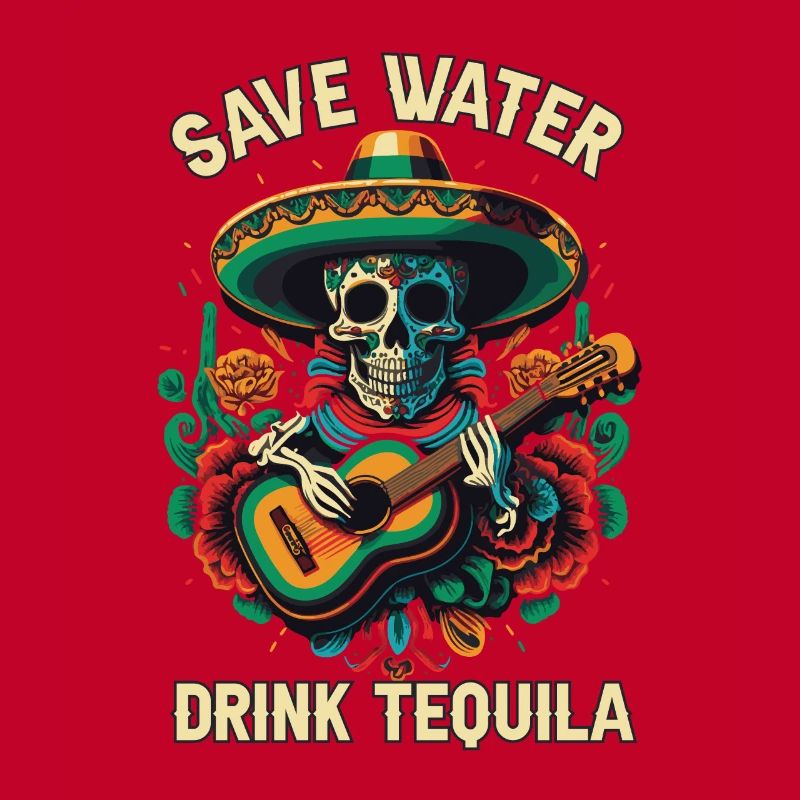 Save Water Drink Tequila Alcoholic Tequila Drinker