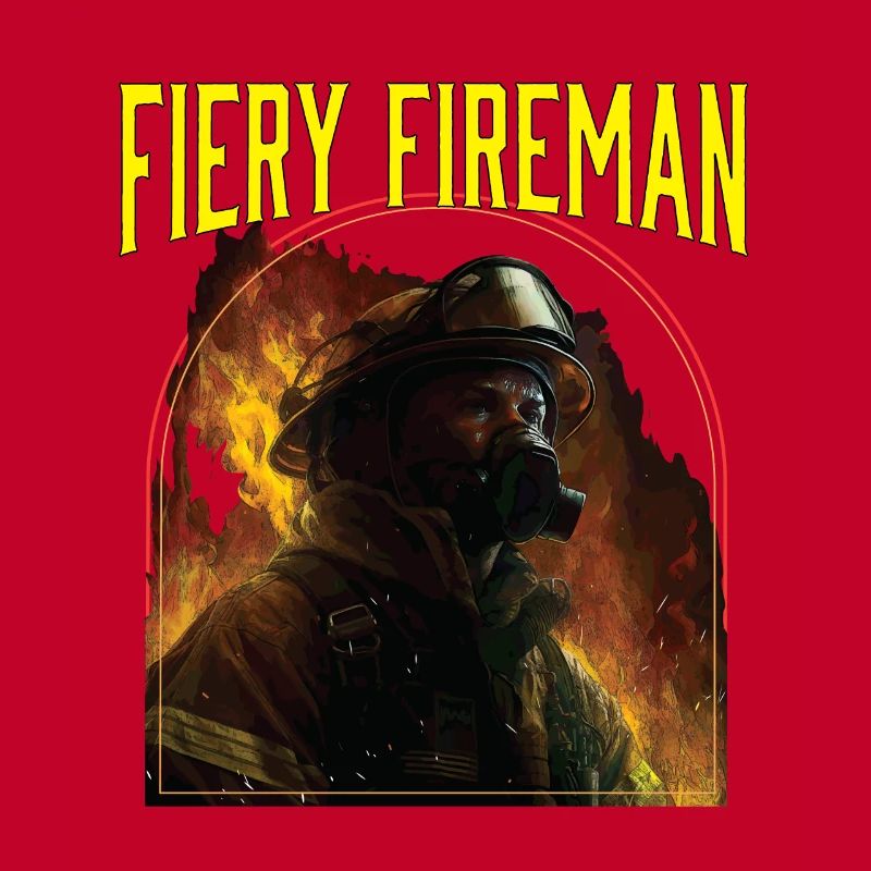 Fiery Fireman Fire Rescue Firefighting Firefighter