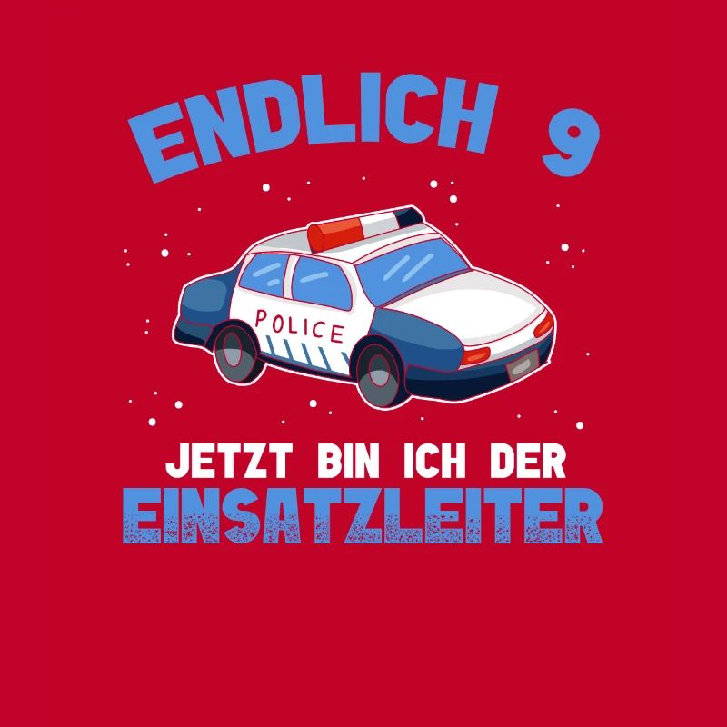 Polizei 9. Geburtstag Junge Polizei Einsatzleiter