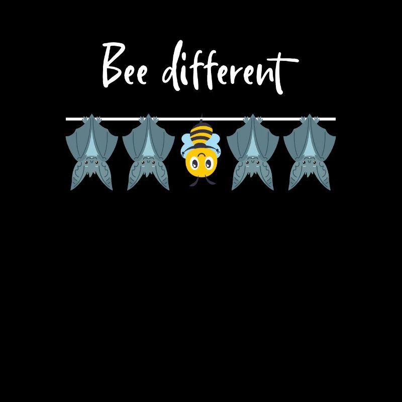 Bee Different Autism Hanging Bee With Bat Bee