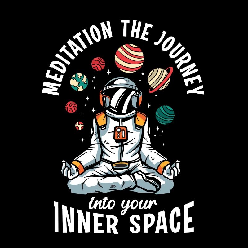 Space Mushroom Meditating Solar System Science Fan
