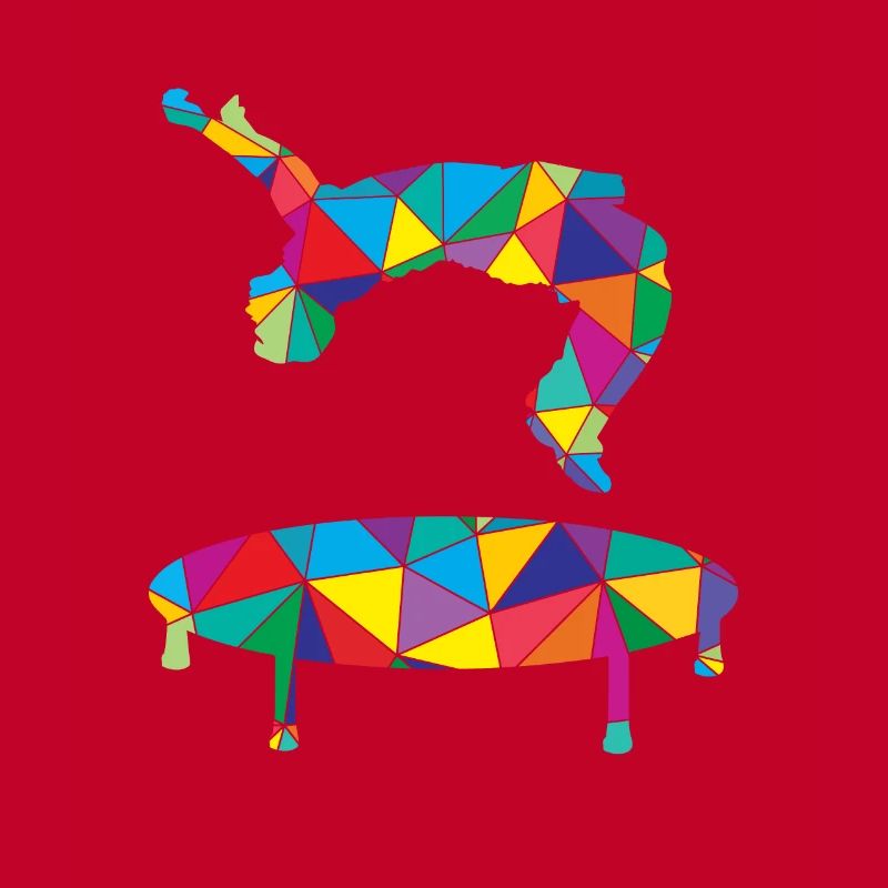Low Poly Freerun Polygon Trampoline Reverse Somersault