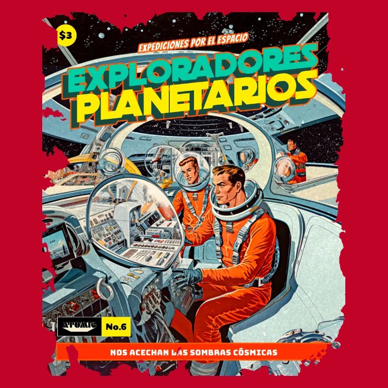 Comic, Comic Strip, 50s, Space Adventure