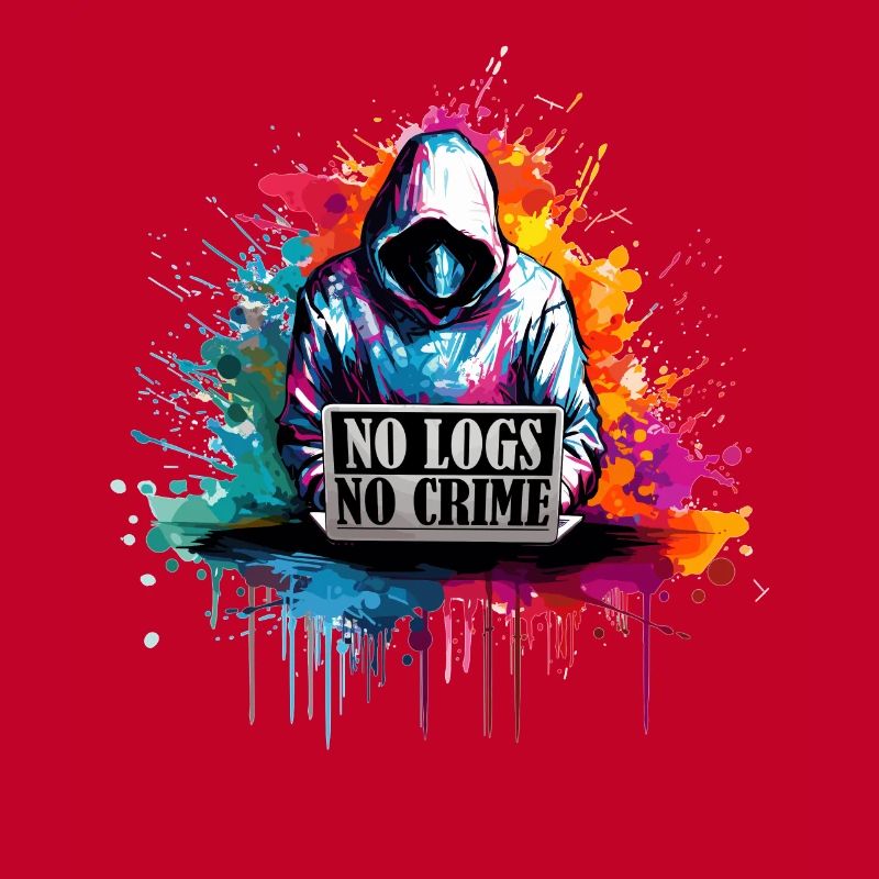 Ethical Hacker's Code: No Logs, No Crime Visual