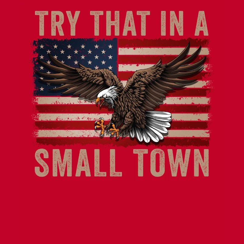 Versuchen Sie das in einer Kleinstadt American Flag Eagle