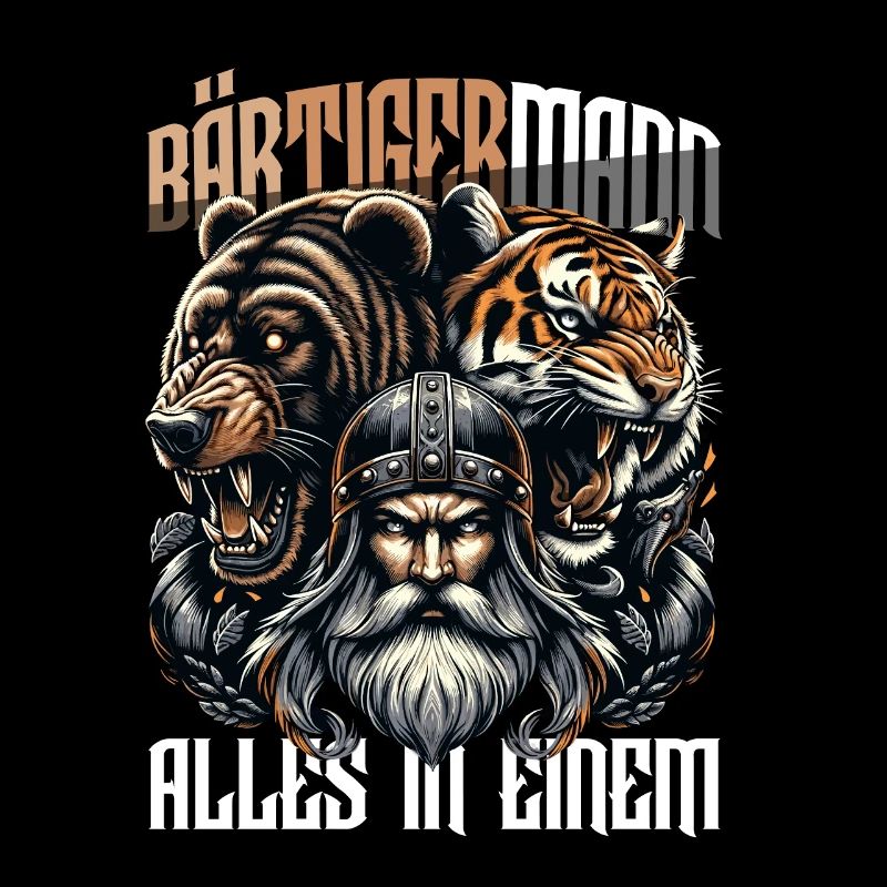 Bärtigermann alles in einem Wikinger