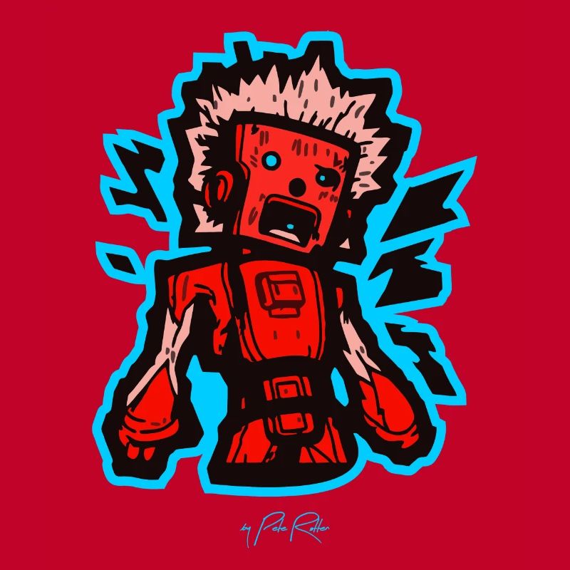 technological melancholy, robot agony type