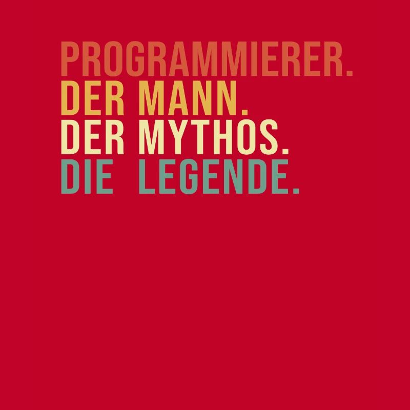 Programmierer Mann Mythos Legende Developer