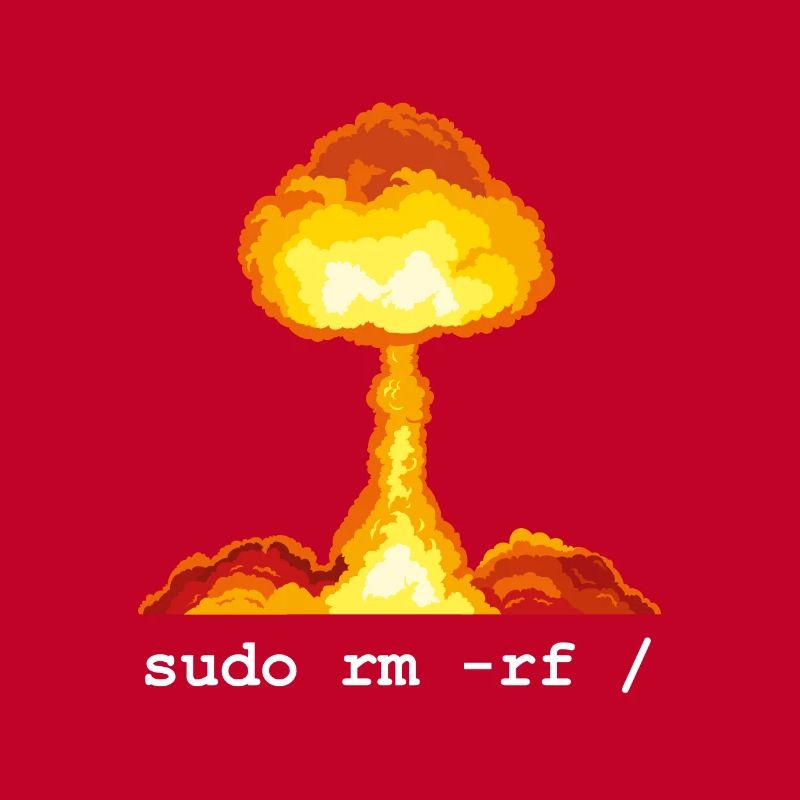 Linux Funny Linux Command Sudo RM RF für Männer