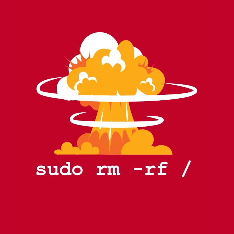 Linux Funny Linux Command Sudo RM RF für Männer