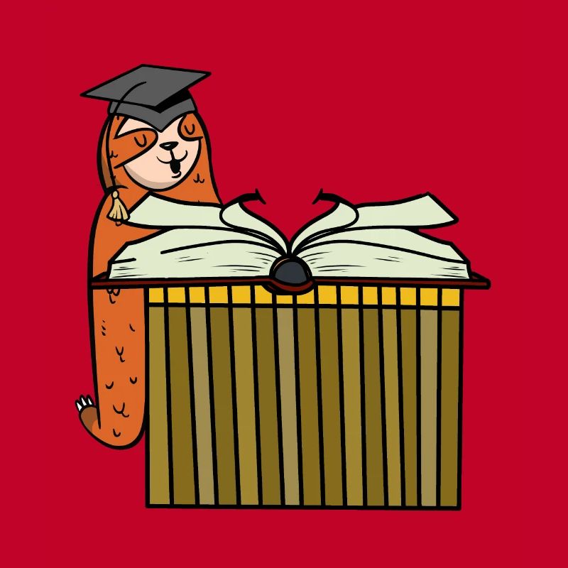Sloth Student Study Book Student School