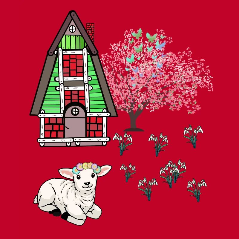 Happy Easter Lamb Schaff Easter Nature Spring