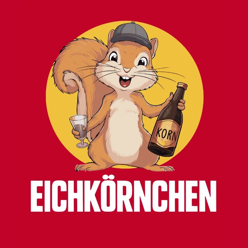 Eichkörnchen Eichhörnchen mit Korn