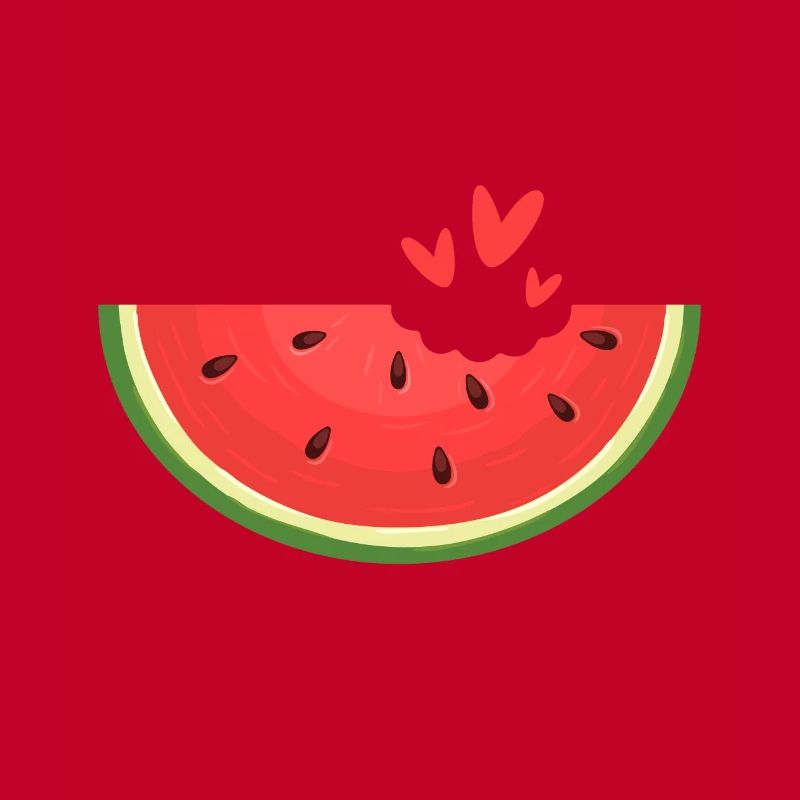 Melon pastèque Fruit d’été Cadeau végétalien