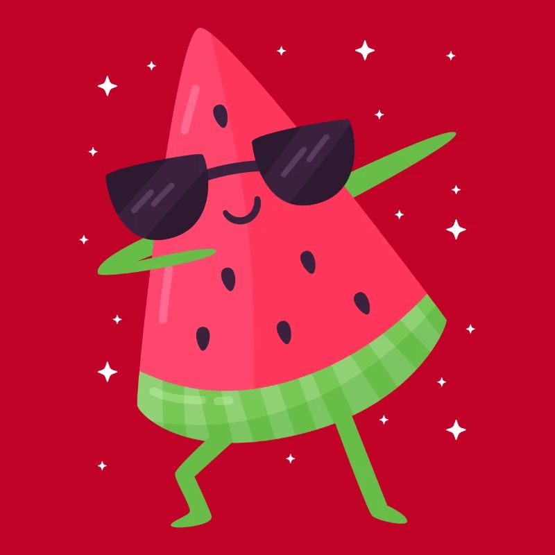 Melon pastèque Fruit d’été Cadeau végétalien
