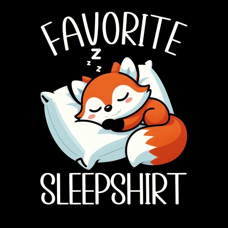 Official Sleeper Fox Cute Funny Lazy