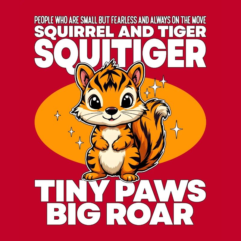 TINY PAWS BIG ROAR - SQUIRREL AND TIGER - SQUITIGE