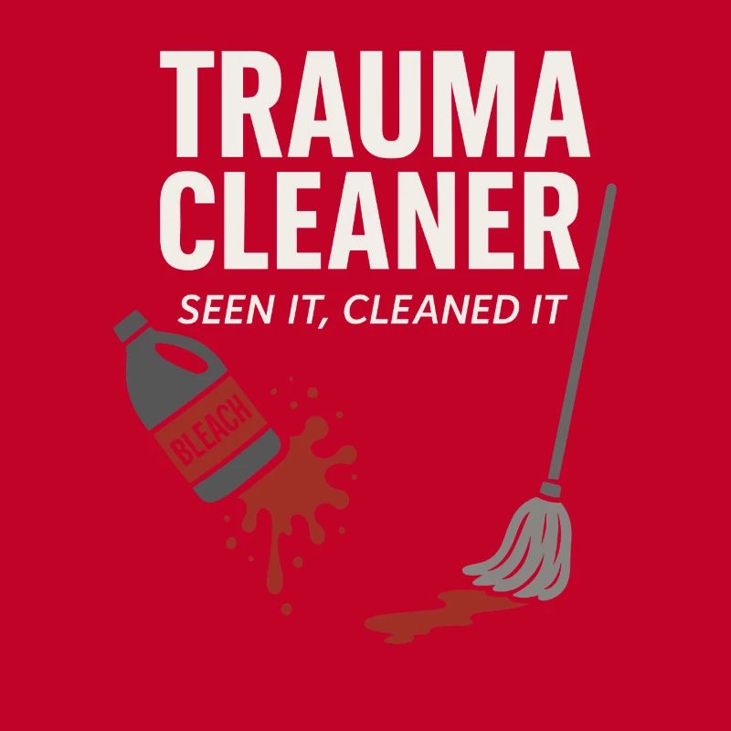 Forensic Cleaner Dark Humor Crime Scene Biohazard
