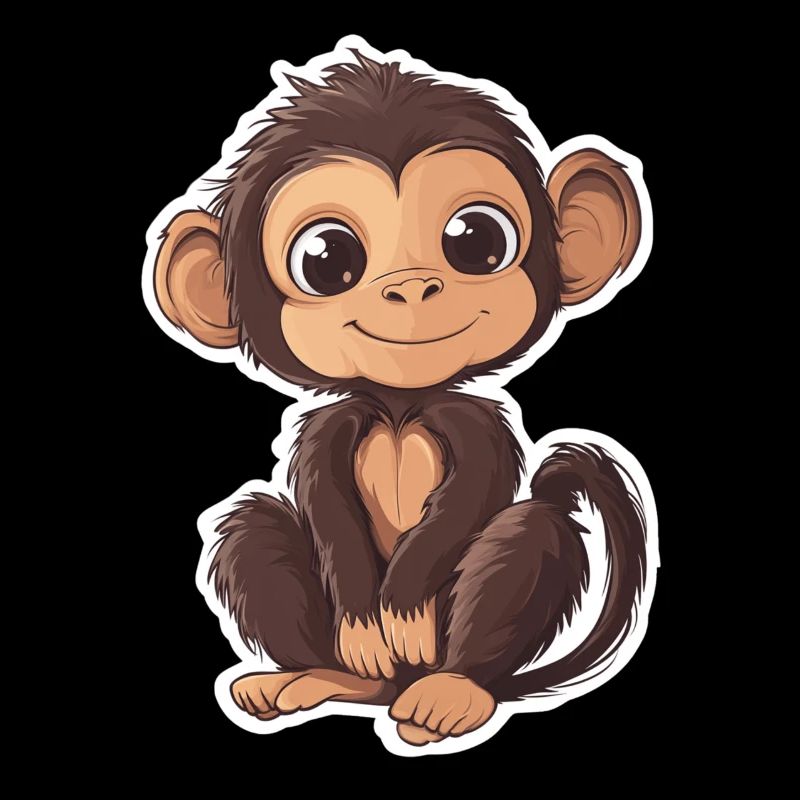 Singe mignon Singe mignon Cadeau pour les fans de singe