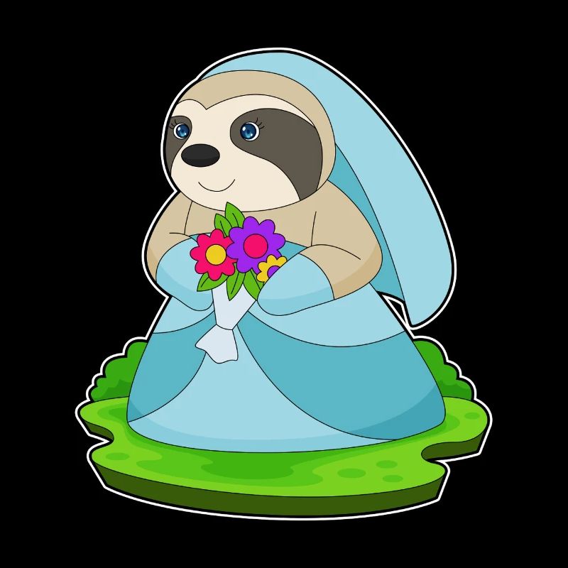 Sloth Bridal Bouquet Wedding