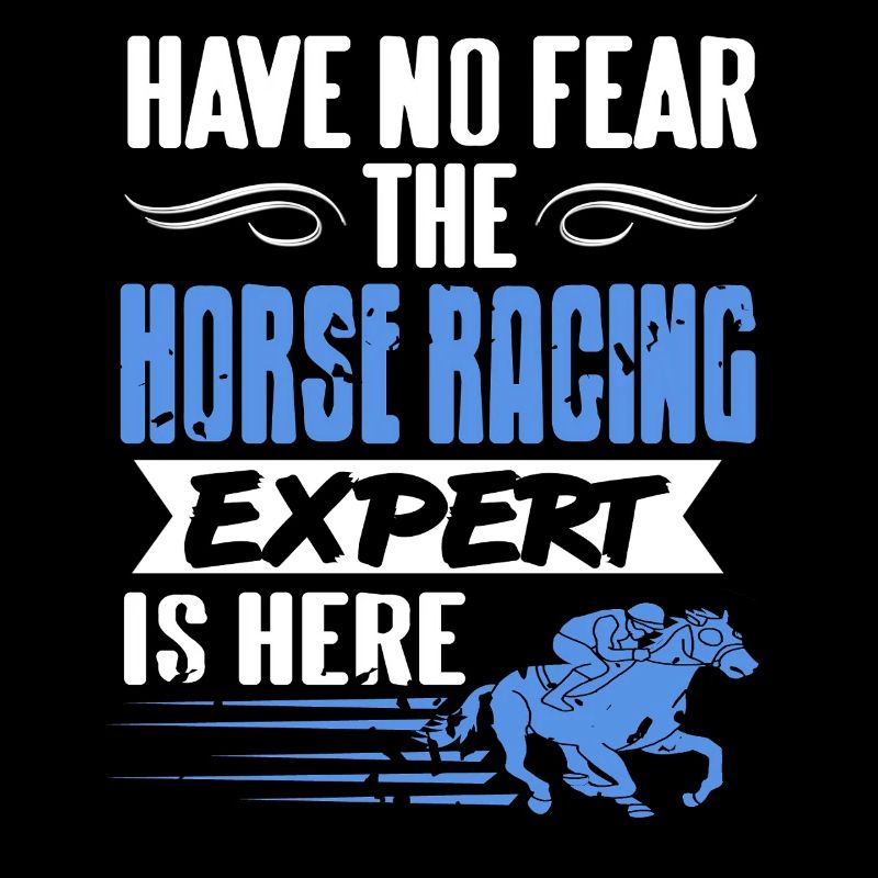 Expert en courses de chevaux Drôle Confiant Déclaration d’un fan