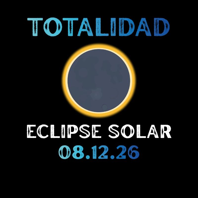 Totality of the 2026 solar eclipse