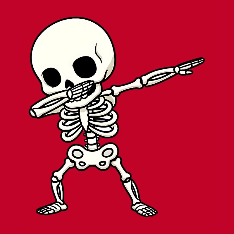 Funny Skeleton Dab