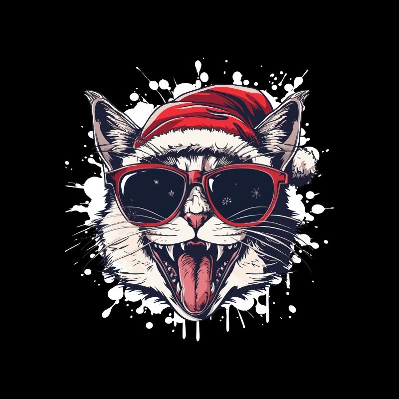 Chat Noël Drôle