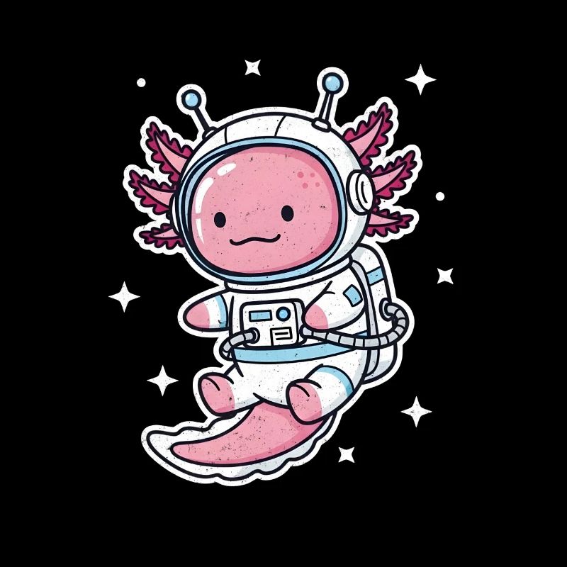 Astronaute axolotl