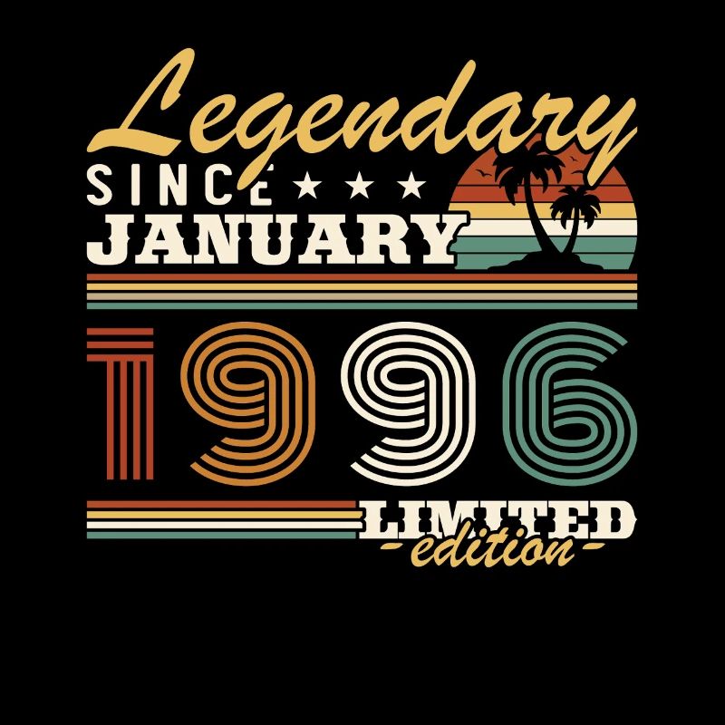 Januar 1996 Vintage-Retro-Geburtstagsgeschenk