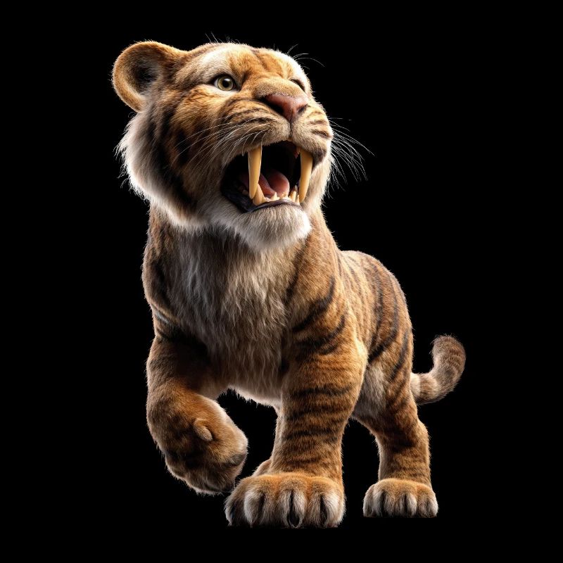 Saber-toothed tiger Smilodon Big cat Sabertooth tiger