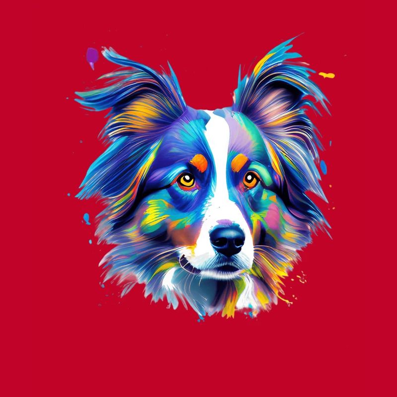 Australian Shepherd Aussie Buntes Hundeporträt