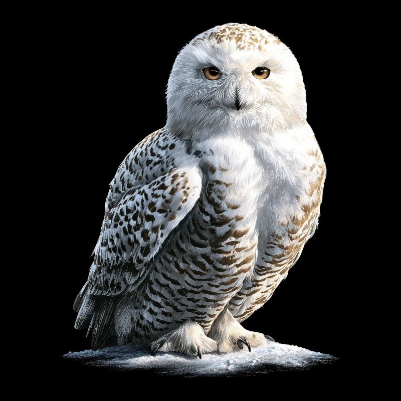 Schneeeule Weiße Eule Kauz Uhu Owl Schnee Eulen