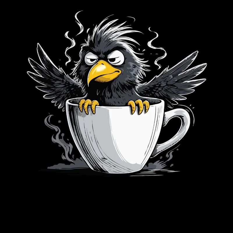 Morgenmuffel Kaffee Kein Bock Rabe Schlechte Laune