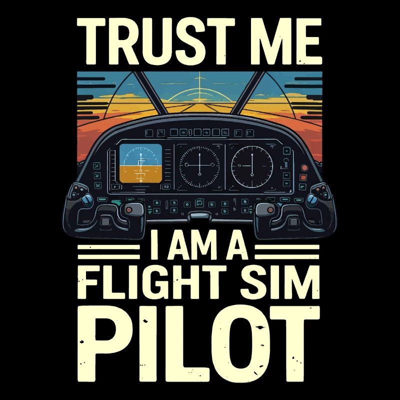 Vertrau mir ich bin ein Flugsimulatorpilot