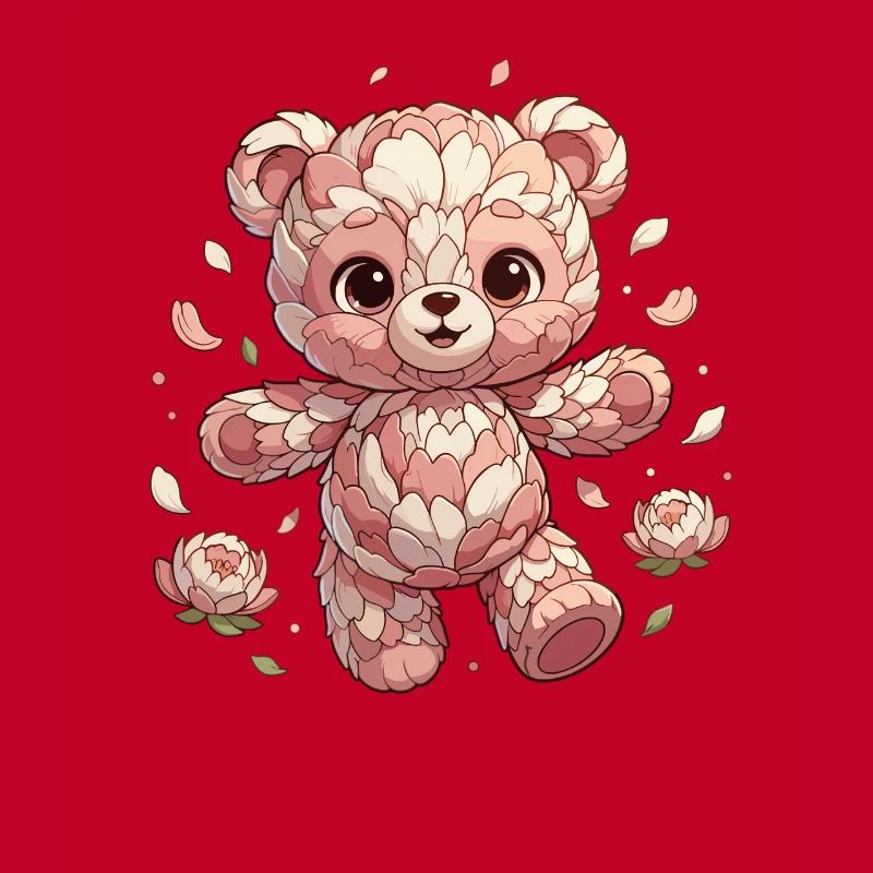 Blossoms Panda Rosy Cuddly Creature
