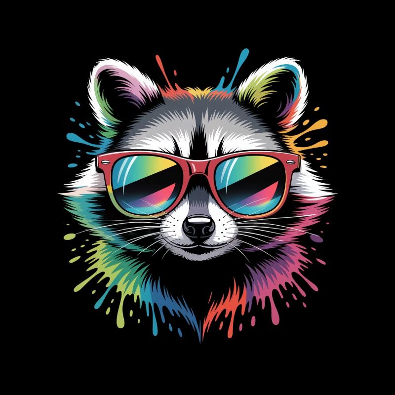 Rainbow Waschbär