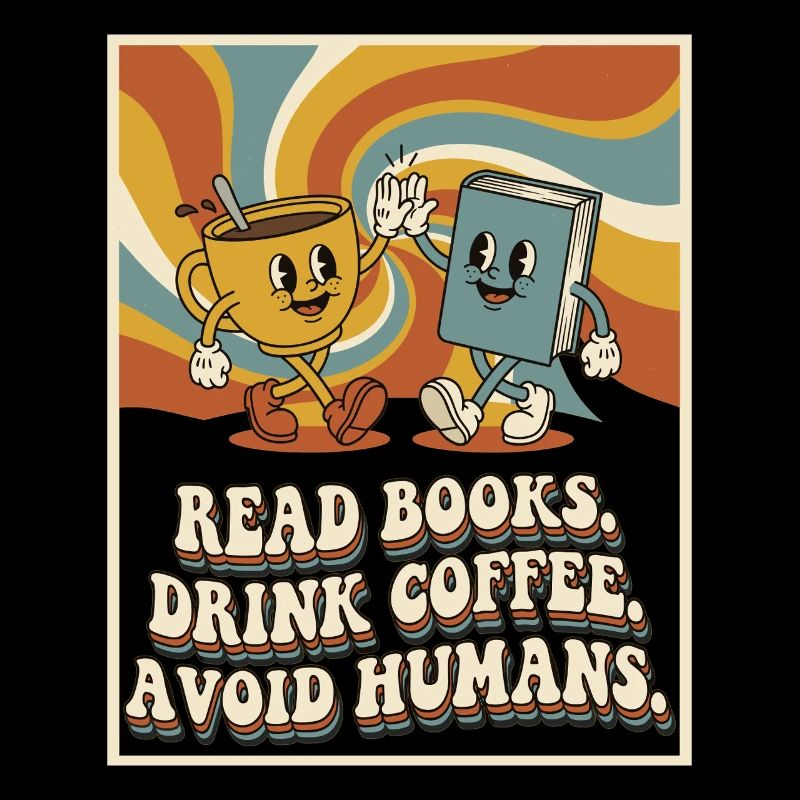 Introvert Bookworm Coffee Books