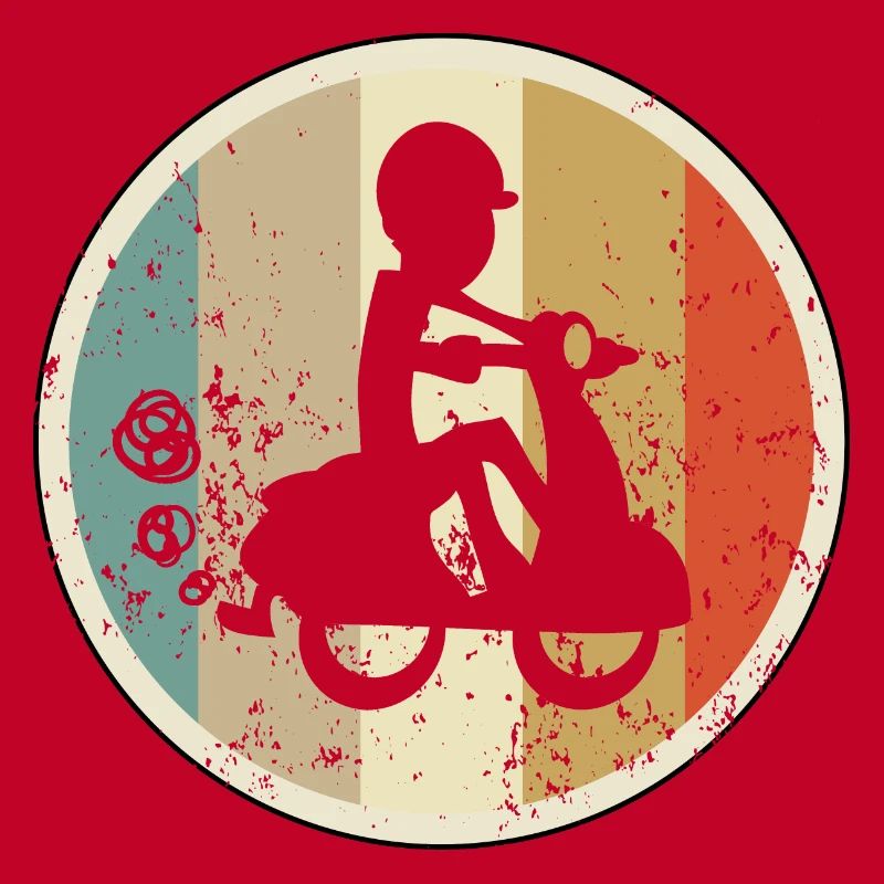 Mopedfahrer Motorrollerfahrer Moped Motorroller