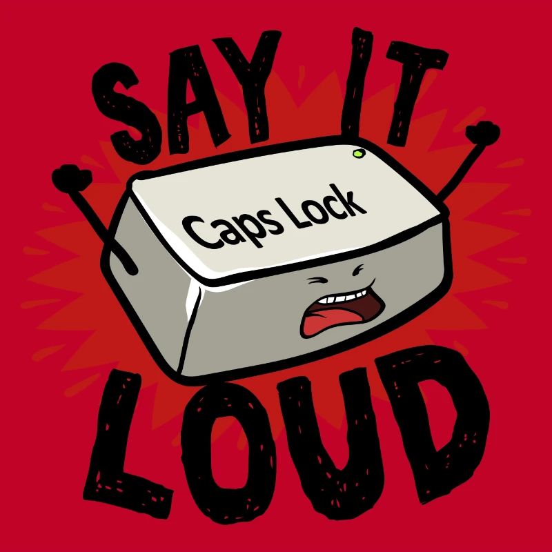 Capslock Keyboard Gift for a Computer Nerd