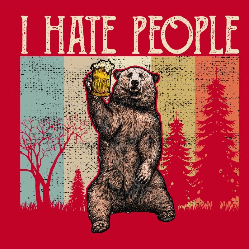 I hate people i hate people bear camping