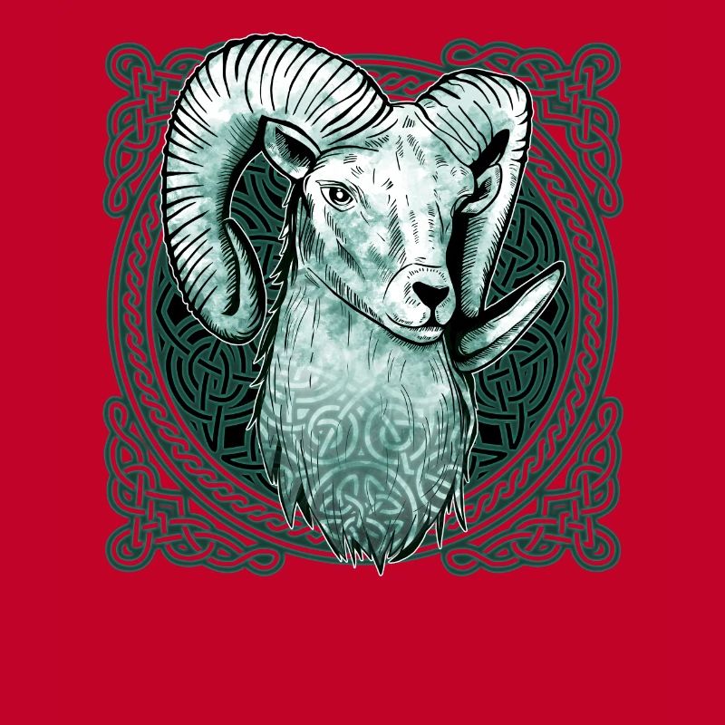 Aries Celtic knot pattern