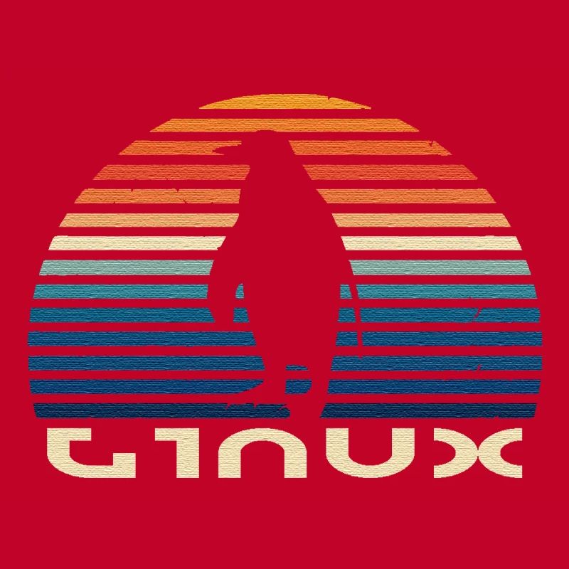 Linux penguin vintage
