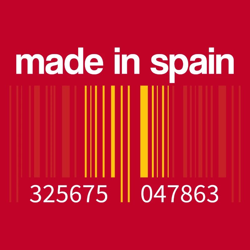 Code-barres du drapeau de l’Espagne Fabriqué en Espagne