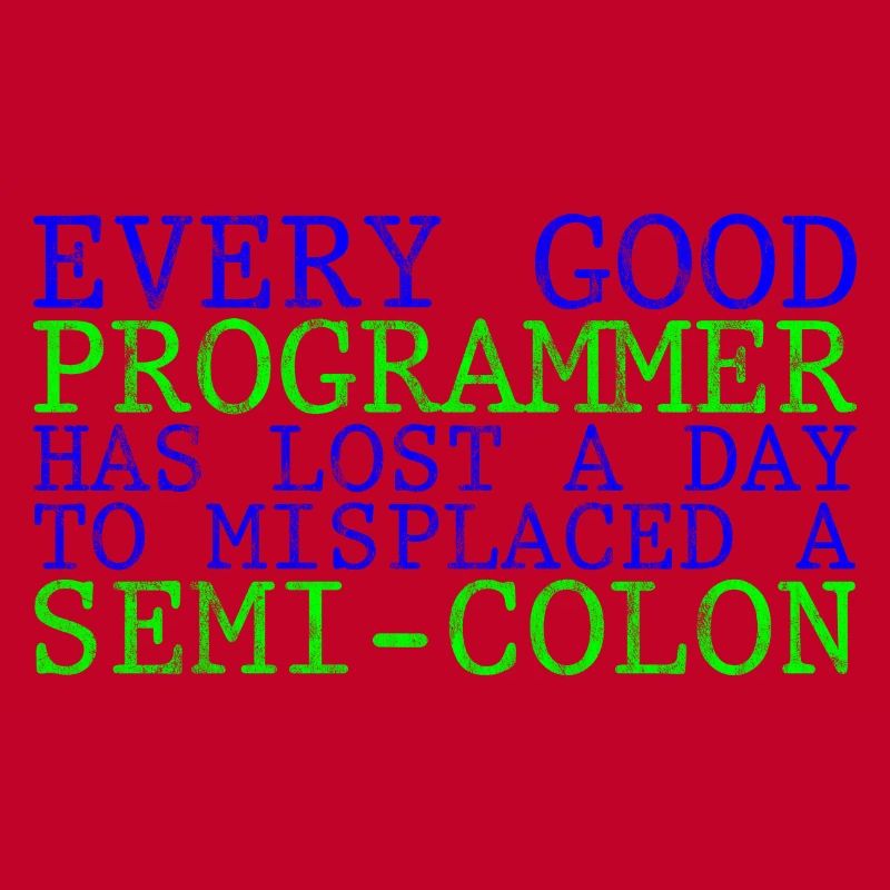 Every programmer has lost a day to a semi-colon 3