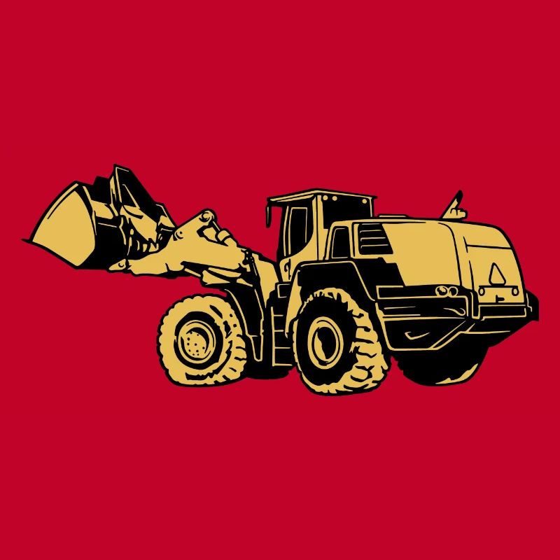 Loading machine Silhouette wheel loader quarry