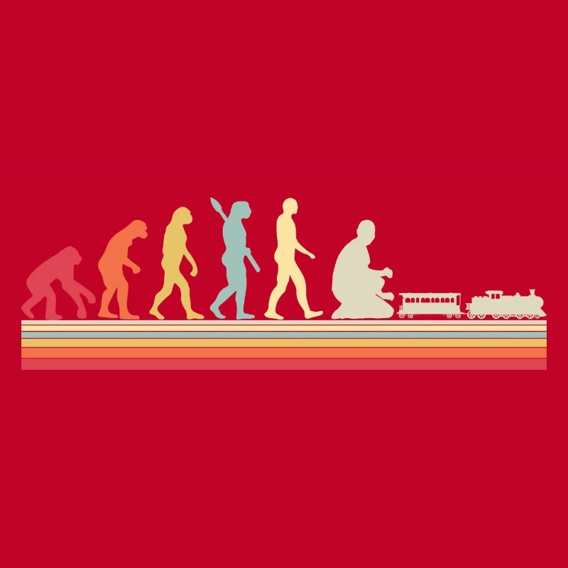 Evolution of Human Train Model Railway