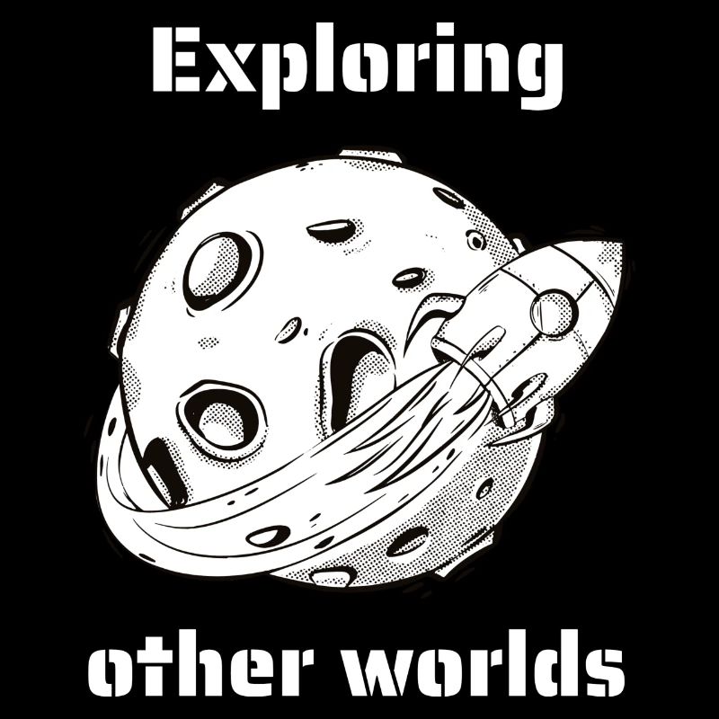 Exploring Other Worlds Retro Outer Space Designs